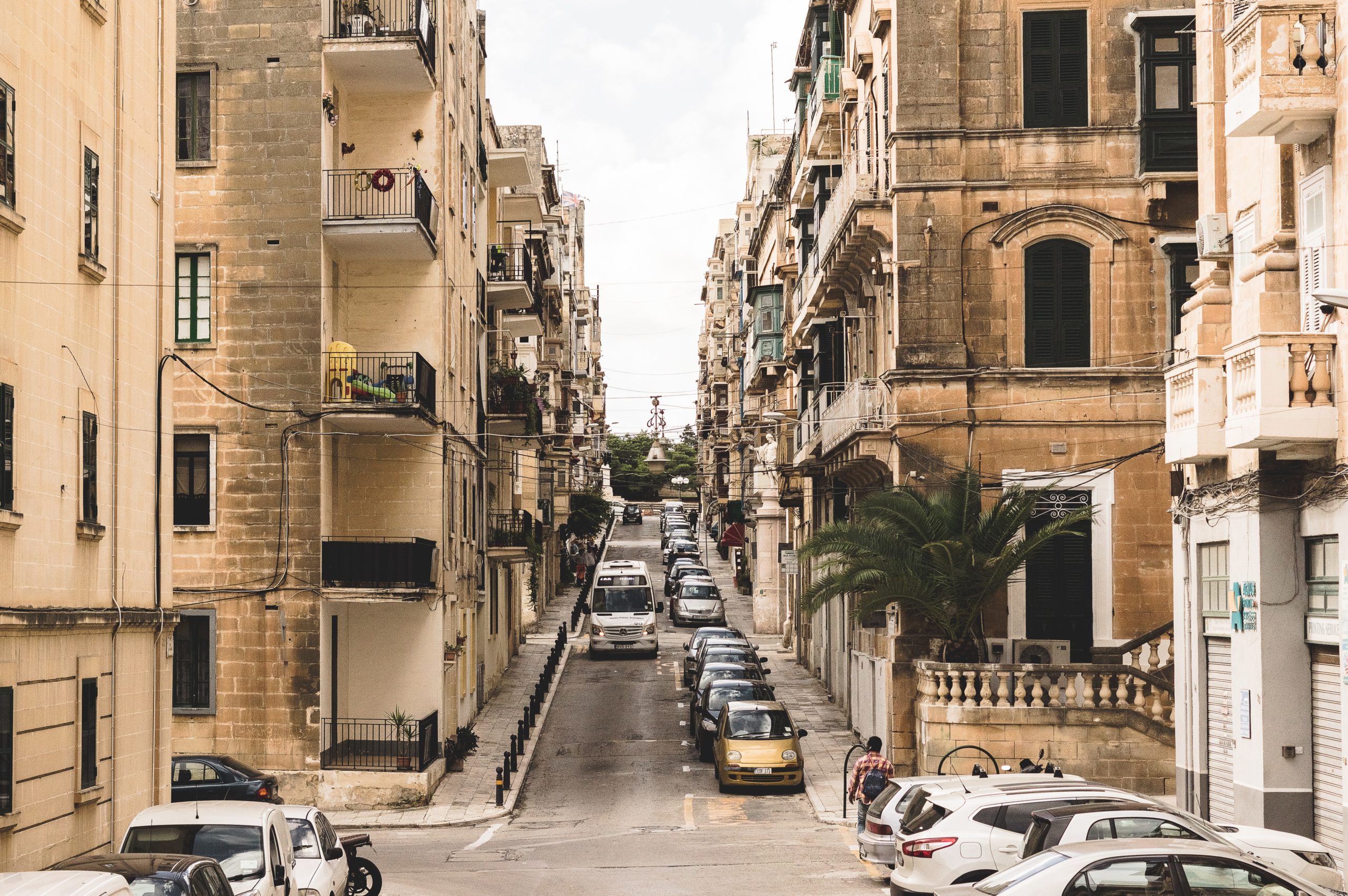 Street in Valetta , Malta